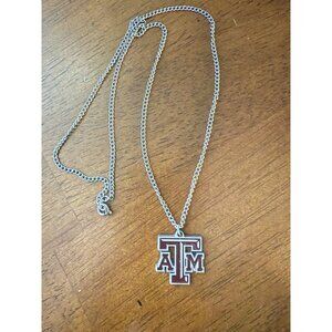 TEXAS A&M AGGIES LOGO PENDANT NECKLACE